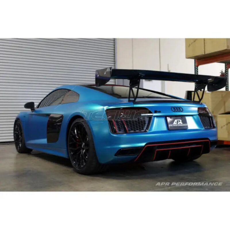 APR Performance GTC-500 74in Adjustable Carbon Fiber Wing With Carbon Active Spoiler Replacement Audi R8 16+ - Image 5