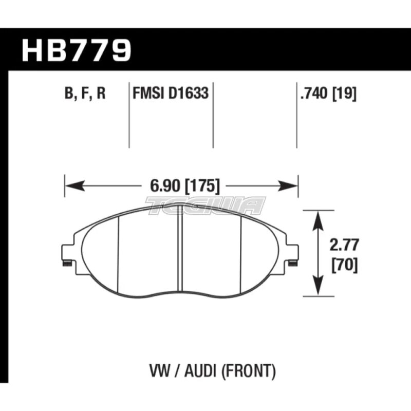 HAWK Performance DTC-30 Motorsports Brake Pads Front - HB779W.740 - Image 2