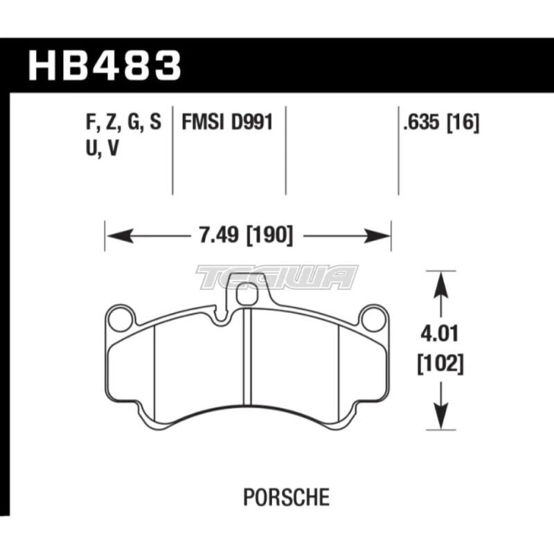HAWK Performance DTC-60 Motorsports Brake Pads Front - HB483G.635 - Image 2