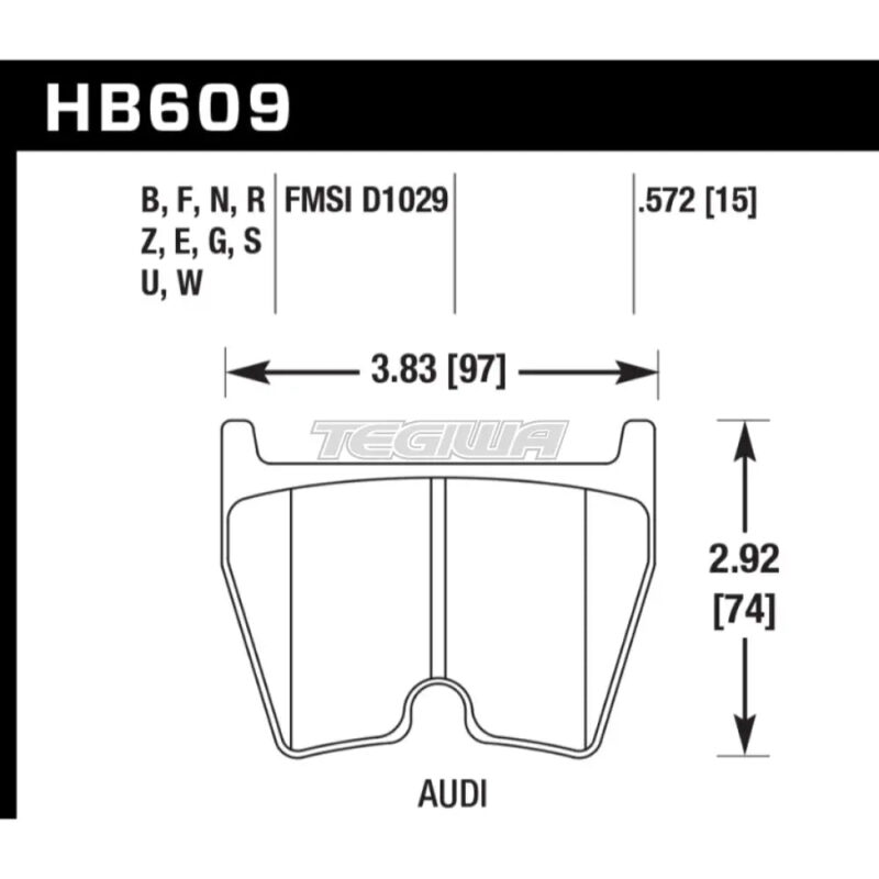 HAWK Performance DTC-70 Motorsports Brake Pads Front - HB609U.572 - Image 2