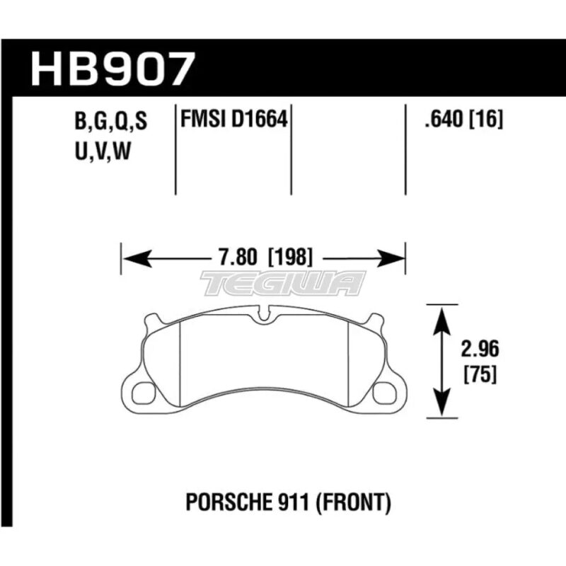 HAWK Performance DTC-70 Motorsports Brake Pads Front - HB907U.640 - Image 2