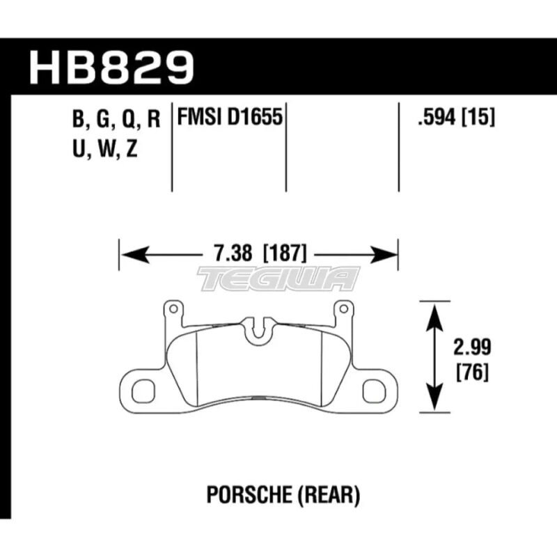 HAWK Performance DTC-70 Motorsports Brake Pads Rear - HB829U.594 - Image 2