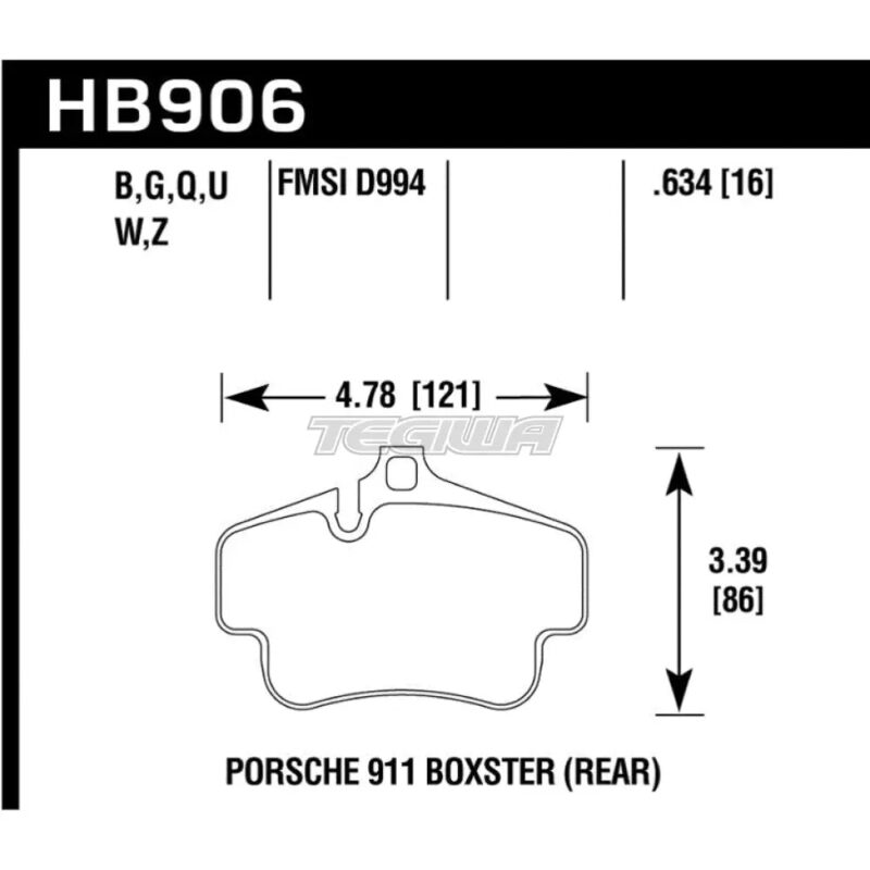 HAWK Performance DTC-70 Motorsports Brake Pads Rear - HB906U.634 - Image 2