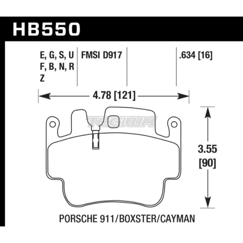 HAWK Performance DTC-80 Motorsports Brake Pads Front - HB550Q.634 - Image 2