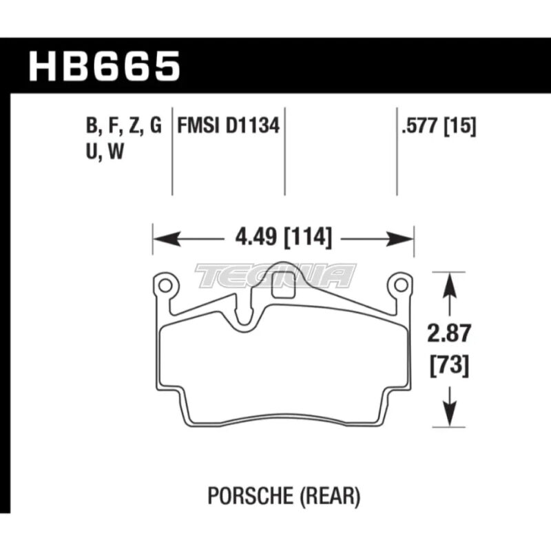 HAWK Performance DTC-80 Motorsports Brake Pads Rear - HB665Q.577 - Image 2