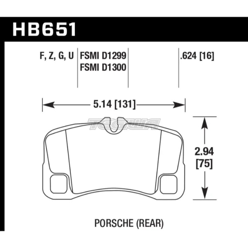 HAWK Performance ER-1 Motorsports Brake Pads Rear - HB651D.624 - Image 2