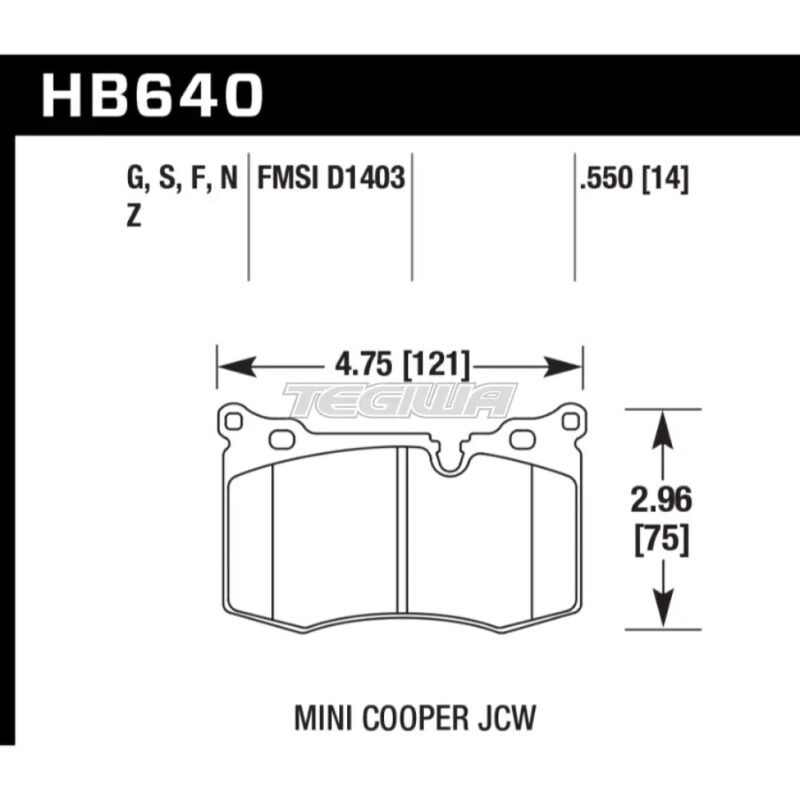 HAWK Performance HPS 5.0 High Performance Street Brake Pads Front - HB640B.550 - Image 2