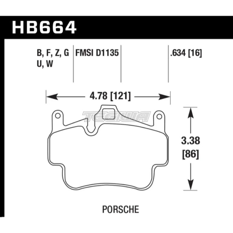 HAWK Performance HPS 5.0 High Performance Street Brake Pads Front - HB664B.634 - Image 2