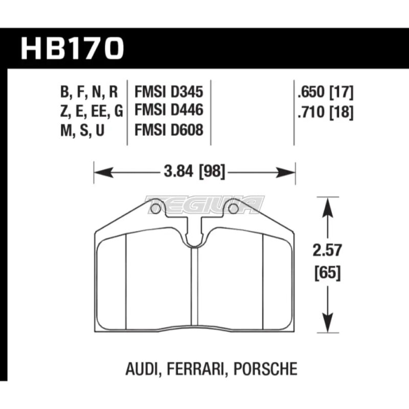 HAWK Performance HPS 5.0 High Performance Street Brake Pads Rear - HB170B.650 - Image 2