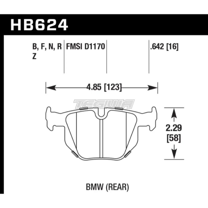 HAWK Performance HPS High Performance Street Brake Pads Rear - HB624F.642 - Image 2
