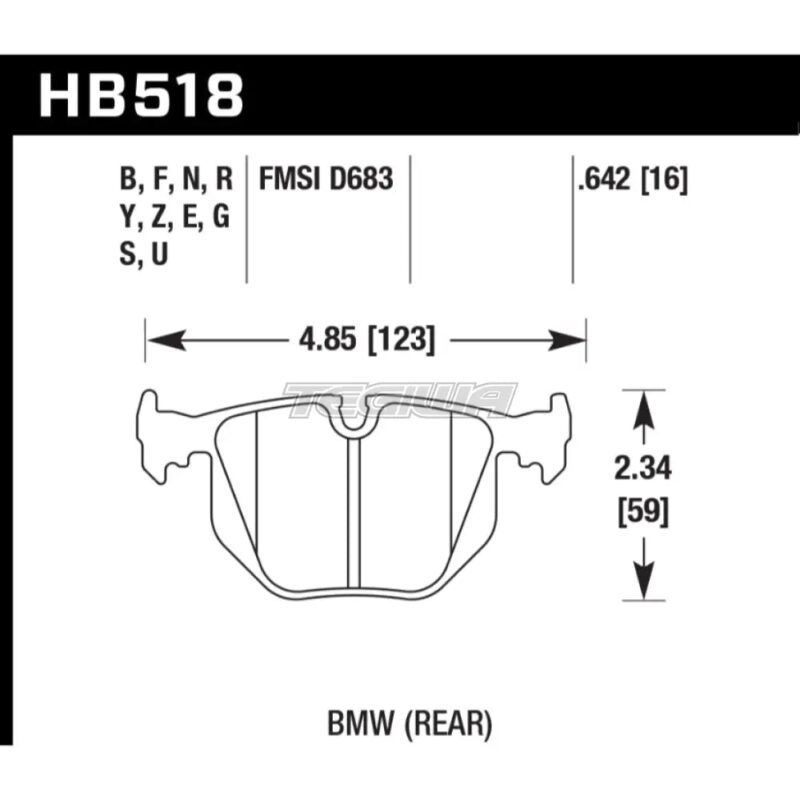 HAWK Performance HT-10 Motorsports Brake Pads Rear - HB518S.642 - Image 2