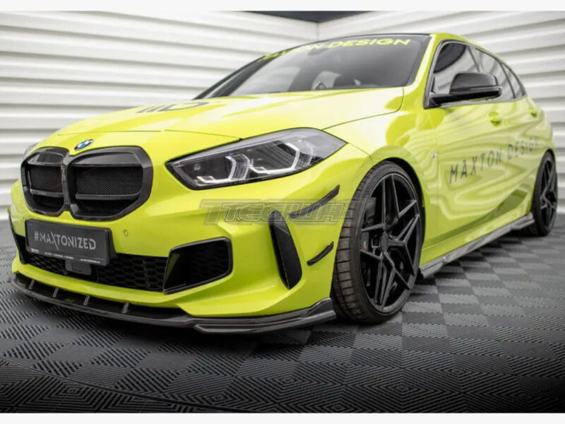 Maxton Design Carbon Fiber Front Bumper Wings Canards BMW 1-Series F40 M-Pack M135i - Image 2