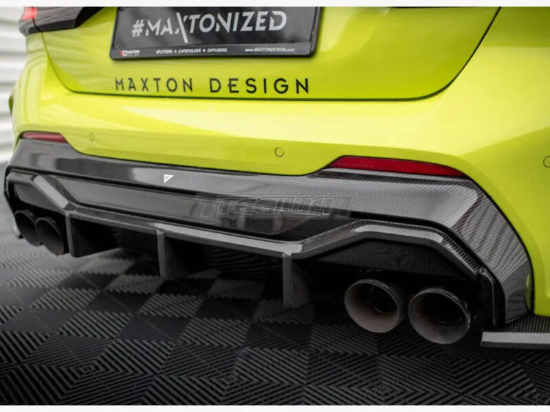 Maxton Design Carbon Fiber Rear Diffuser V.1 BMW 1-Series F40 M-Pack M135i - Image 5