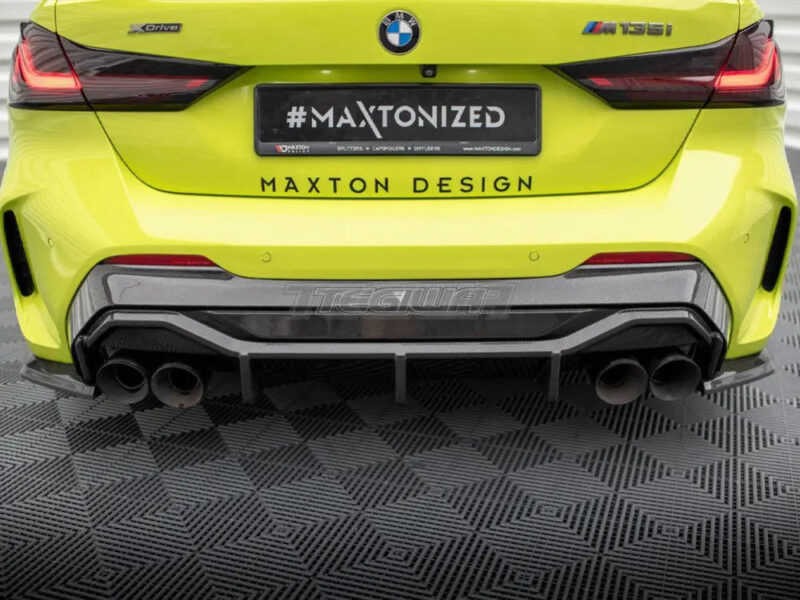 Maxton Design Carbon Fiber Rear Diffuser V.1 BMW 1-Series F40 M-Pack M135i - Image 4