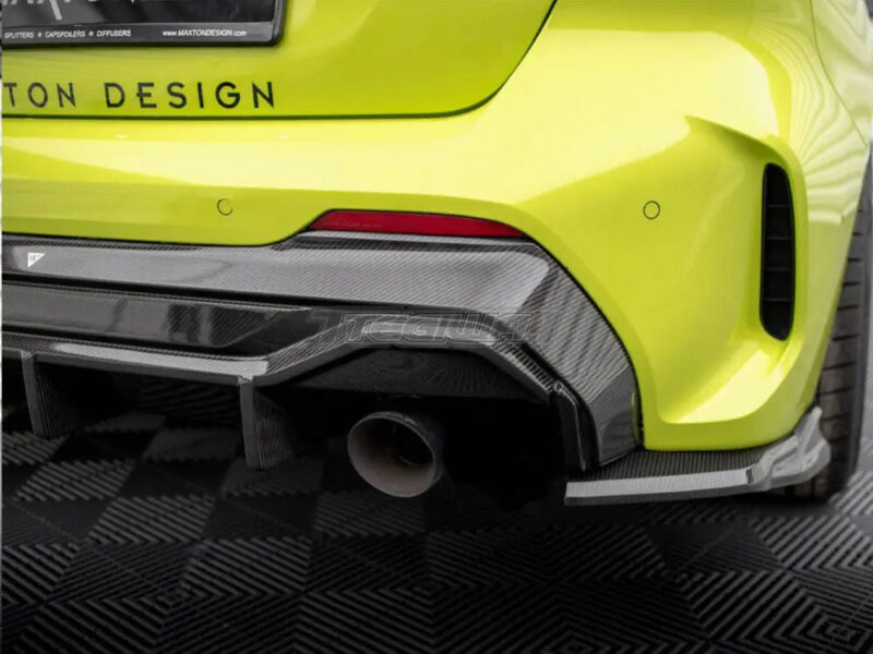 Maxton Design Carbon Fiber Rear Diffuser V.2 BMW 1-Series F40 M-Pack M135i - Image 4