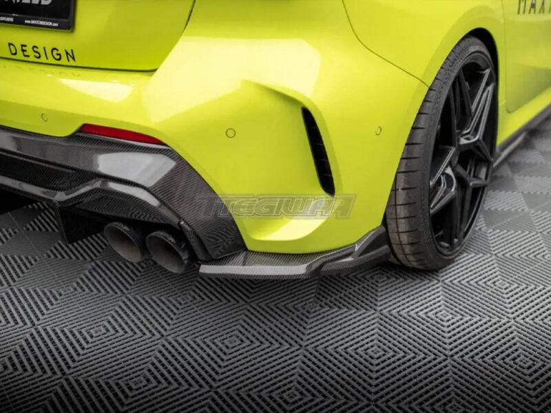 Maxton Design Carbon Fiber Rear Side Splitters BMW 1-Series F40 M-Pack M135i - Image 3
