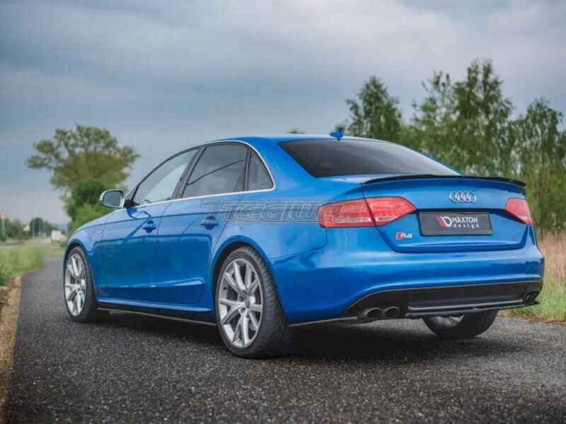 Maxton Design Central Rear Splitter Audi S4 A4 S-line B8 Sedan 09-11 - Image 2