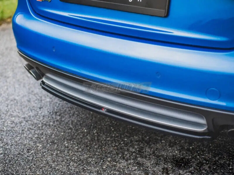 Maxton Design Central Rear Splitter Audi S4 A4 S-line B8 Sedan 09-11 - Image 3