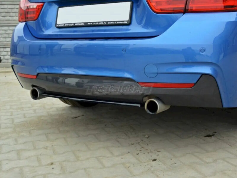 Maxton Design Central Rear Splitter NO Vertical Bars BMW 4-Series F32 M-sport 13-16 - Image 2