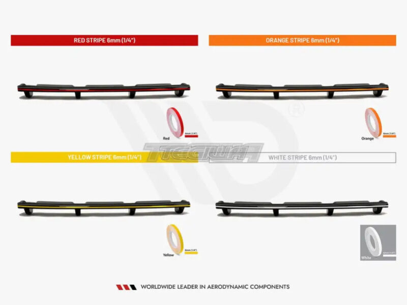 Maxton Design Central Rear Splitter Vertical Bars Audi RS6 Avant C6 - Image 7