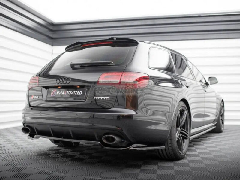 Maxton Design Central Rear Splitter Vertical Bars Audi RS6 Avant C6 - Image 2