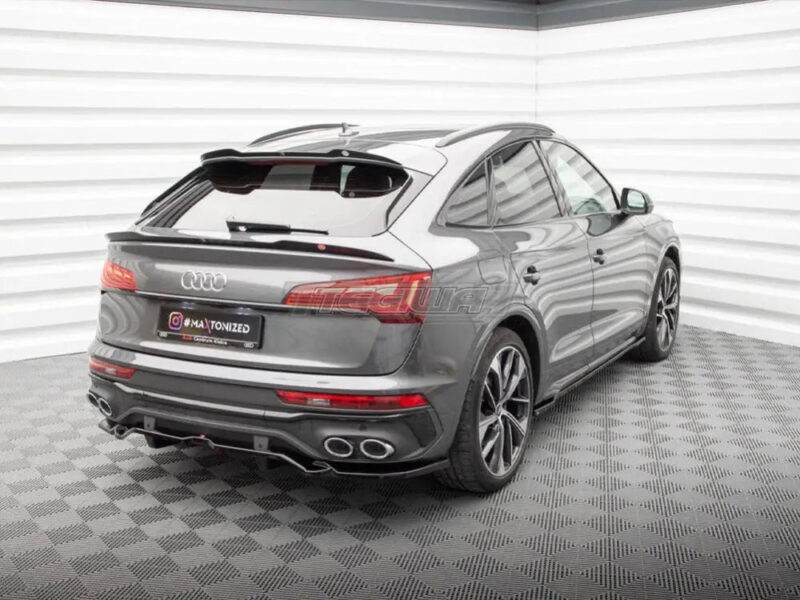 Maxton Design Central Rear Splitter Vertical Bars Audi SQ5 Sportback Mk2 Facelift - Image 2