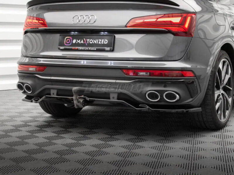 Maxton Design Central Rear Splitter Vertical Bars Audi SQ5 Sportback Mk2 Facelift - Image 4