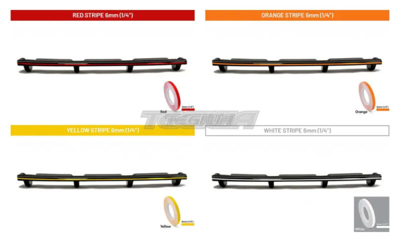 Maxton Design Central Rear Splitter Vertical Bars BMW 1-Series F20 11-15 - Image 6