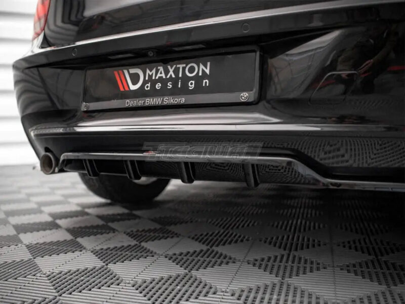 Maxton Design Central Rear Splitter Vertical Bars BMW 1-Series F20 11-15 - Image 4
