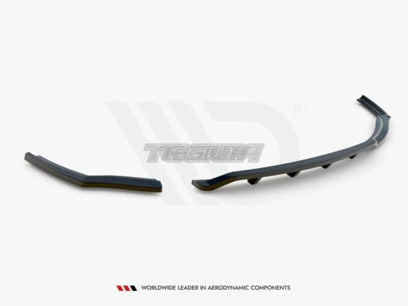 Maxton Design Central Rear Splitter Vertical Bars BMW 1-Series F20 11-15 - Image 5