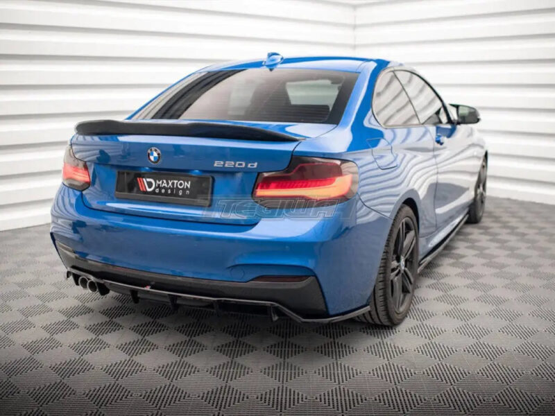 Maxton Design Central Rear Splitter Vertical Bars BMW 2-Series M-Pack F22 - Image 2