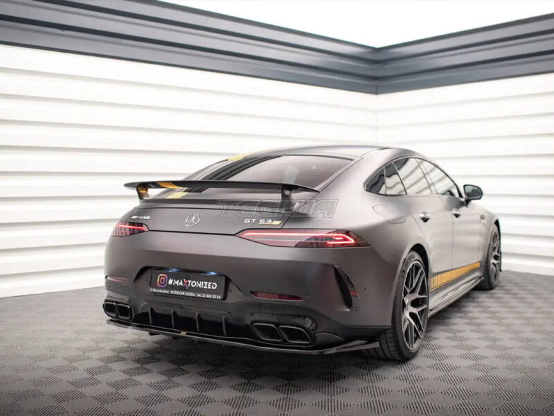 Maxton Design Central Rear Splitter Vertical Bars Mercedes AMG GT 63S 4-door Coupe Aero - Image 2