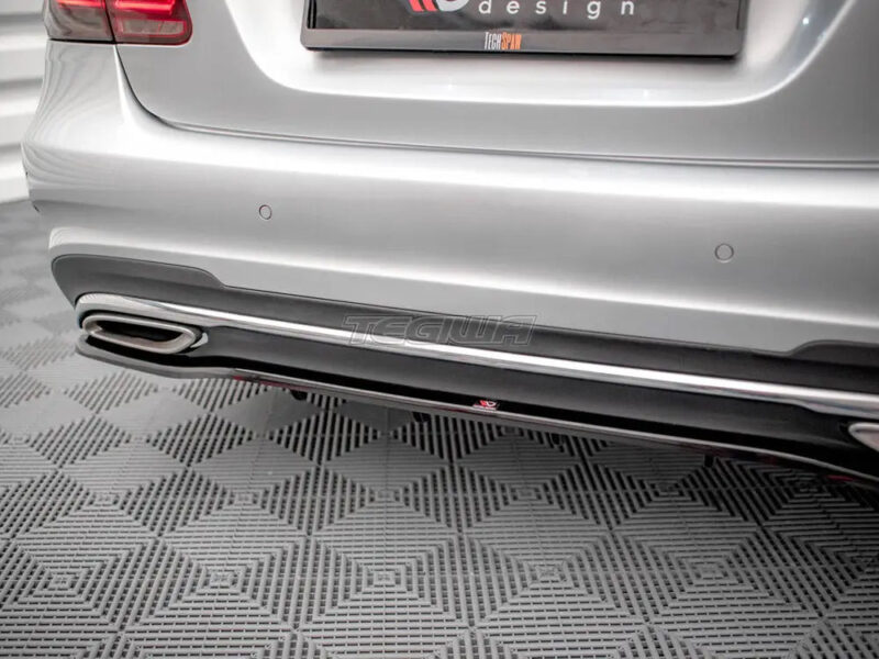 Maxton Design Central Rear Splitter Vertical Bars Mercedes E Amg-line Sedan W212 Facelift 12-16 - Image 4