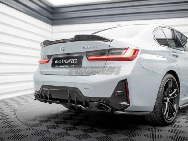 Maxton Design Central Rear Splitter Vertical Bars V.1 BMW 3-Series M340i G20 G21 Facelift - Image 3
