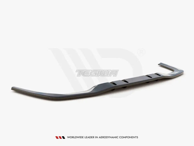 Maxton Design Central Rear Splitter Vertical Bars V.1 Mercedes A35 AMG Sedan V177 2018- - Image 4