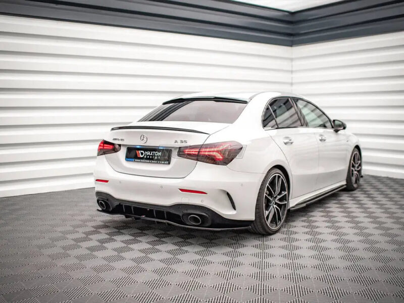 Maxton Design Central Rear Splitter Vertical Bars V.1 Mercedes A35 AMG Sedan V177 2018- - Image 2