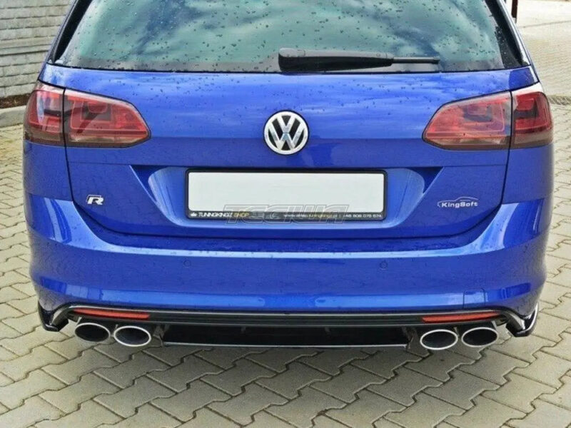 Maxton Design Central Rear Splitter Volkswagen Golf MK7 R Estate Without A Vertical BAR 13-16 - Image 2