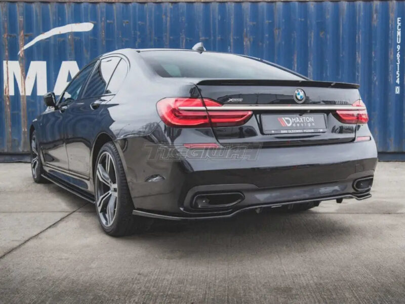 Maxton Design Central Rear Splitter W Vertical Bars BMW 7-Series M-pack G11 15-18 - Image 3