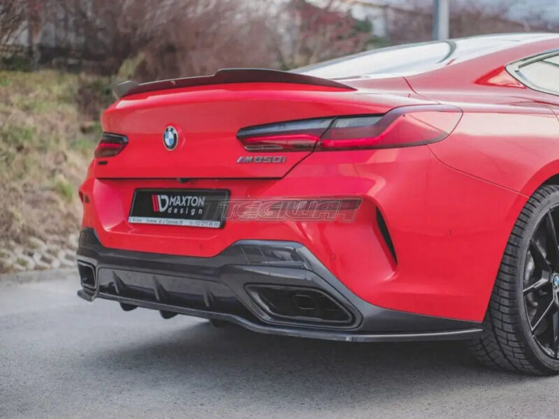 Maxton Design Central Rear Splitter With Vertical Bars BMW 8-Series Coupe M-pack G15 2018- - Image 3
