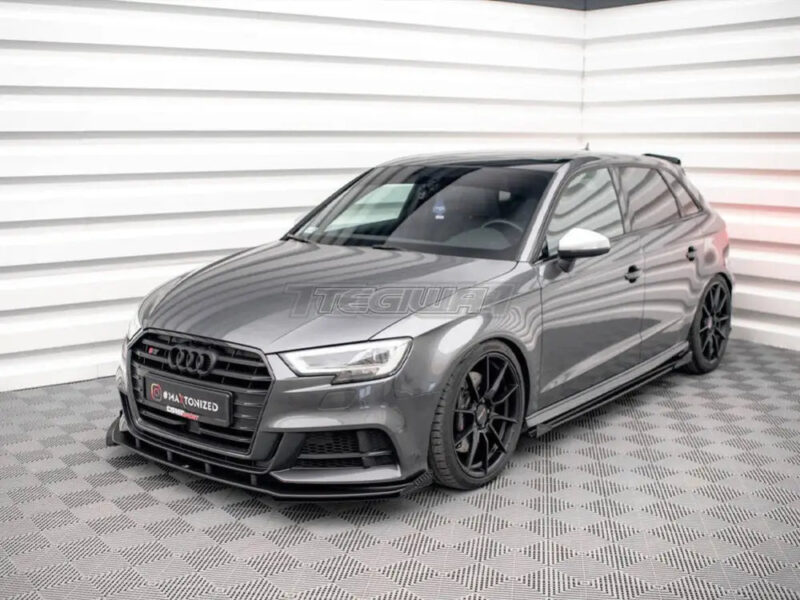 Maxton Design Front Flaps Audi S3 A3 S-Line Sportback 8V Facelift - Image 2