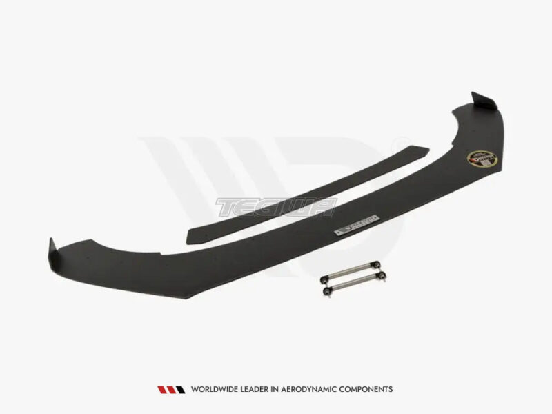 Maxton Design Front Racing Splitter Volkswagen Polo MK5 GTI Facelift With Wings 15-17 - Image 4