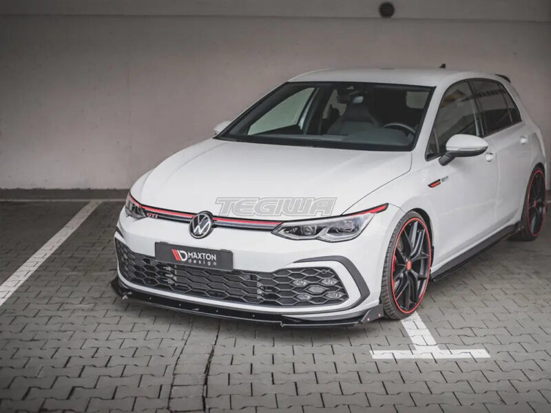 Maxton Design Front Splitter +flaps V3 Volkswagen Golf 8 GTI R-line 20- - Image 2