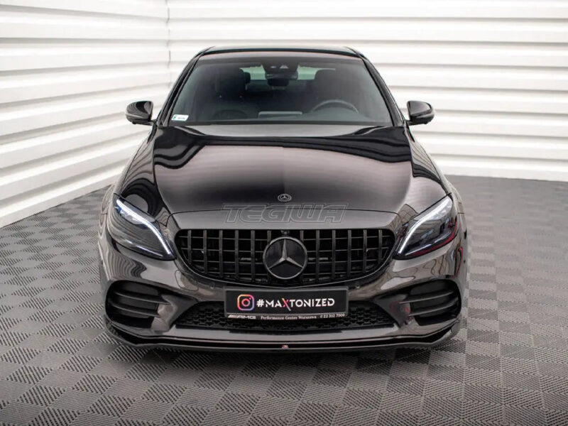 Maxton Design Front Splitter V.1 Mercedes C AMG Line C43 AMG Sedan Coupe W205 C205 Facelift - Image 3