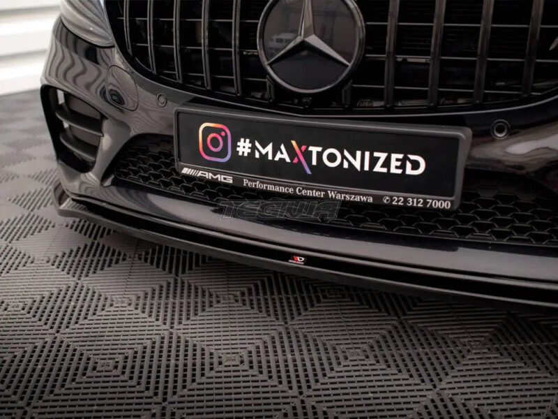 Maxton Design Front Splitter V.1 Mercedes C AMG Line C43 AMG Sedan Coupe W205 C205 Facelift - Image 4