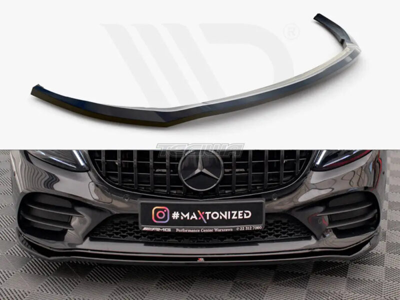 Maxton Design Front Splitter V.1 Mercedes C AMG Line C43 AMG Sedan Coupe W205 C205 Facelift