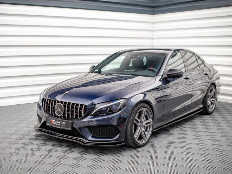 Maxton Design Front Splitter V.1 Mercedes C43 AMG W205 Sedan Estate 14-18 - Image 2