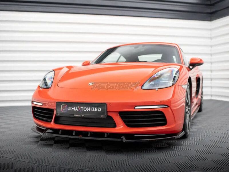 Maxton Design Front Splitter V.1 Porsche 718 Cayman 982c - Image 2
