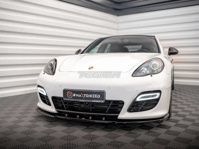 Maxton Design Front Splitter V.1 Porsche Panamera Turbo Sport Design Package 970 - Image 2