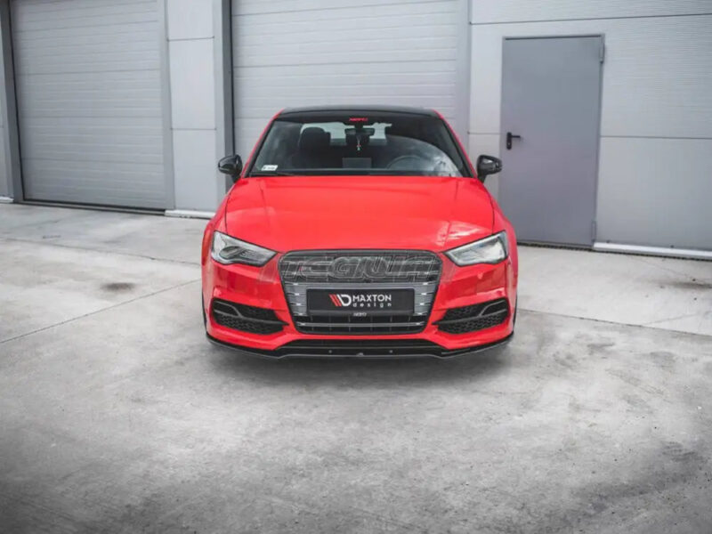 Maxton Design Front Splitter V.2 Audi S3 A3 S-line 8V Sedan Cabrio 13-16 - Image 2