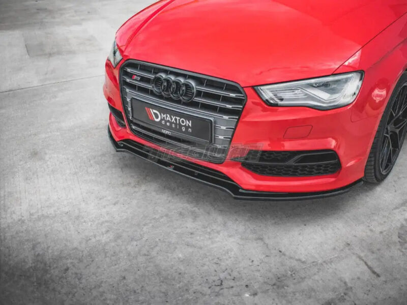 Maxton Design Front Splitter V.2 Audi S3 A3 S-line 8V Sedan Cabrio 13-16 - Image 3